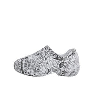 Dolce & Gabbana White Black Graffiti Daymaster Sneakers