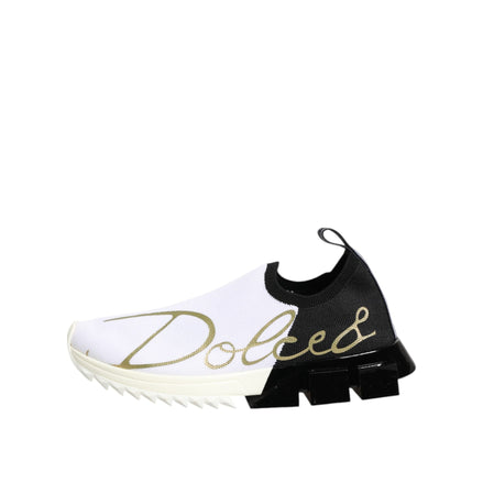 Chaussures Sneakers Basses Sorrento Blanches Noires Dolce & Gabbana
