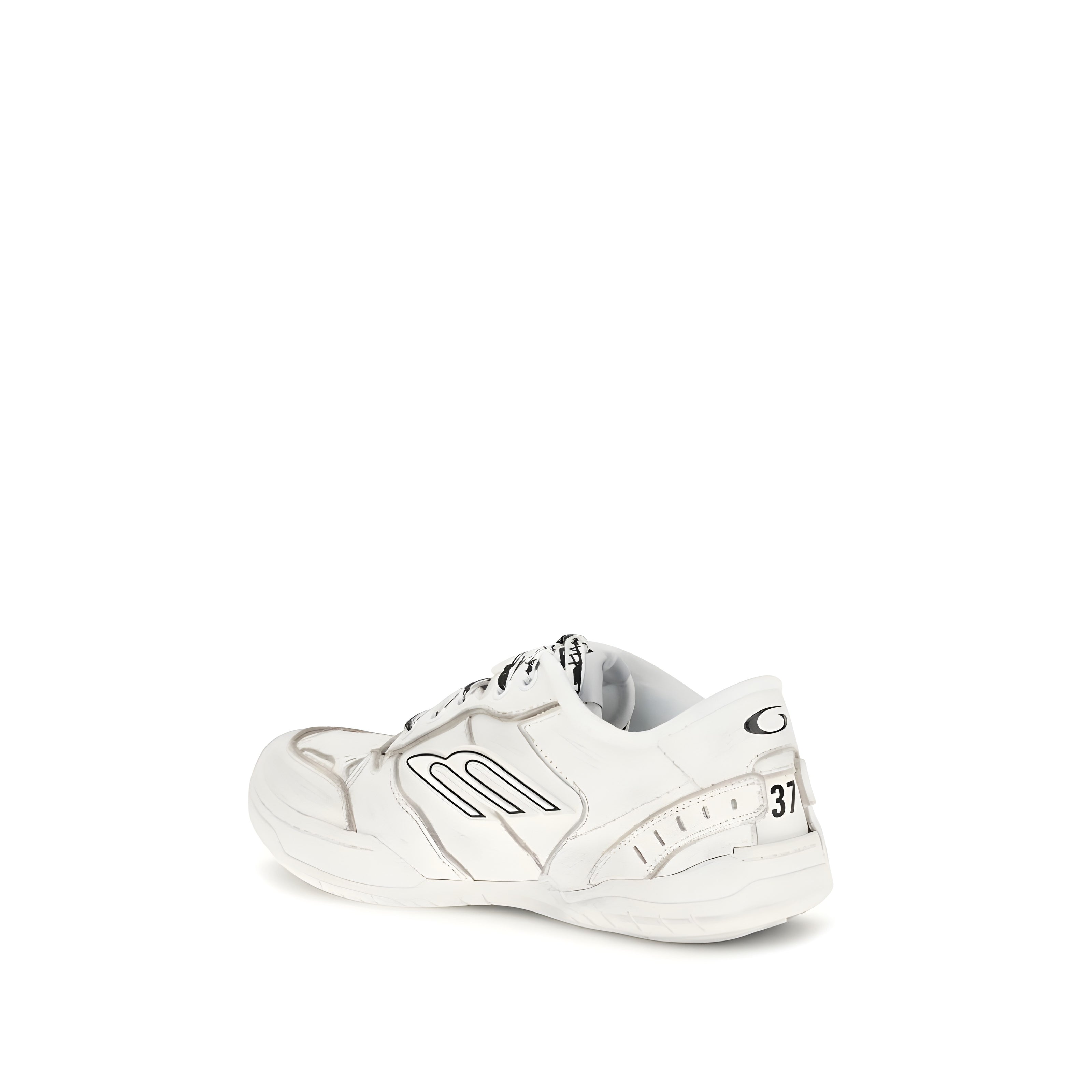 Baskets de sport Balenciaga Bos Taurus en cuir de veau blanc