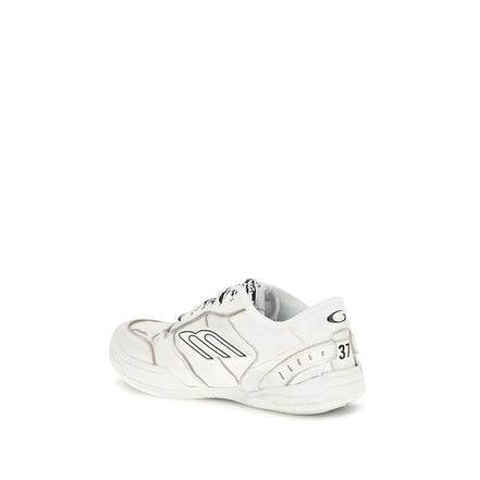 Baskets de sport Balenciaga Bos Taurus en cuir de veau blanc