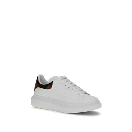 Baskets basses Alexander McQueen en cuir de veau blanc Bos Taurus