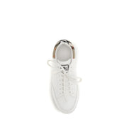 Burberry White Low Top Sneakers