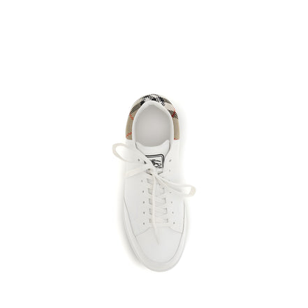 Burberry White Low Top Sneakers