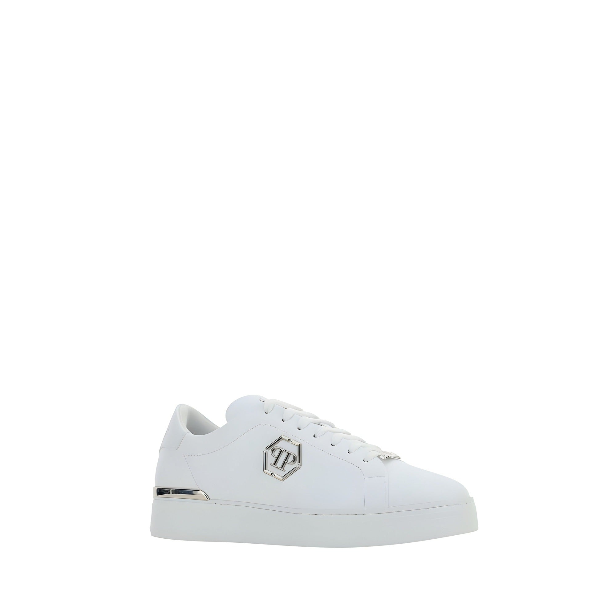 Philipp Plein White Low Top Sneakers