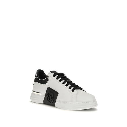 Philipp Plein White Low Top Sneakers