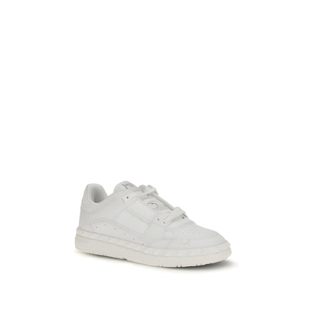 Baskets basses Valentino Garavani en cuir de veau blanc Bos Taurus