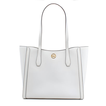 Michael Kors White Canvas Tote Bag