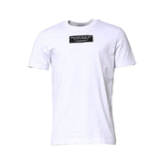 T-shirt Dolce & Gabbana en coton blanc à col rond avec patch logo
