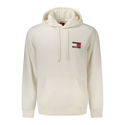 Tommy Hilfiger White Cotton Hooded Sweatshirt