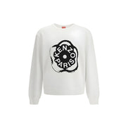 Sweat-shirt en coton blanc Kenzo