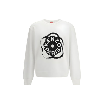 Sweat-shirt en coton blanc Kenzo