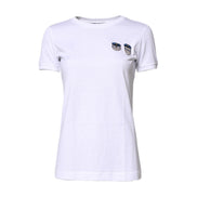 T-shirt en coton à col rond Dolce & Gabbana blanc #DGFamily