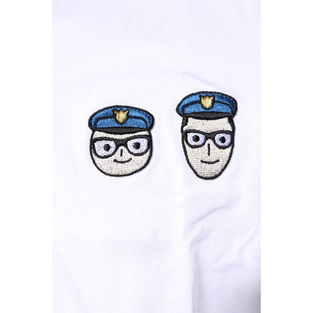 T-shirt en coton à col rond Dolce & Gabbana blanc #DGFamily