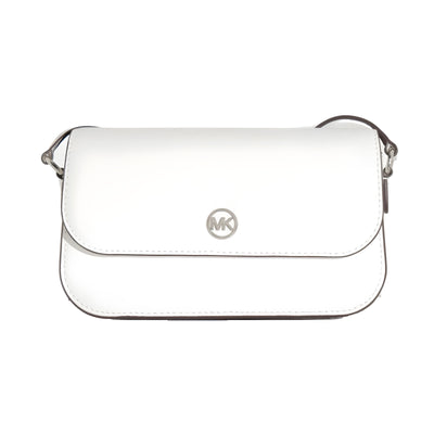 Michael Kors White Leather Crossbody Bag