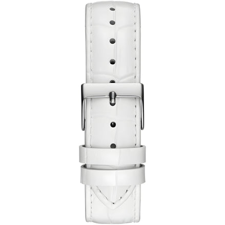 Montre Guess en cuir blanc