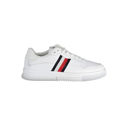 Baskets en cuir blanc Tommy Hilfiger pour homme