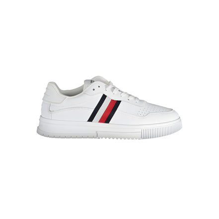 Baskets en cuir blanc Tommy Hilfiger pour homme