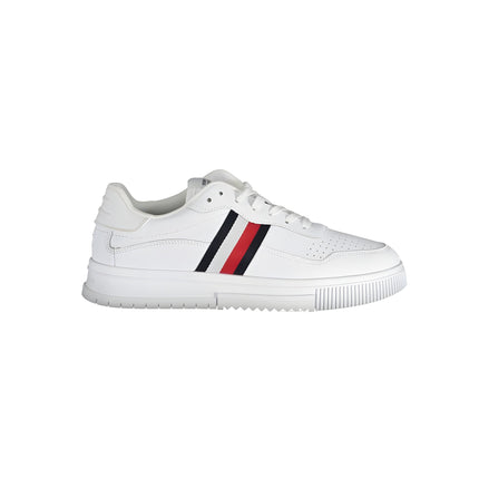 Baskets en cuir blanc Tommy Hilfiger pour homme