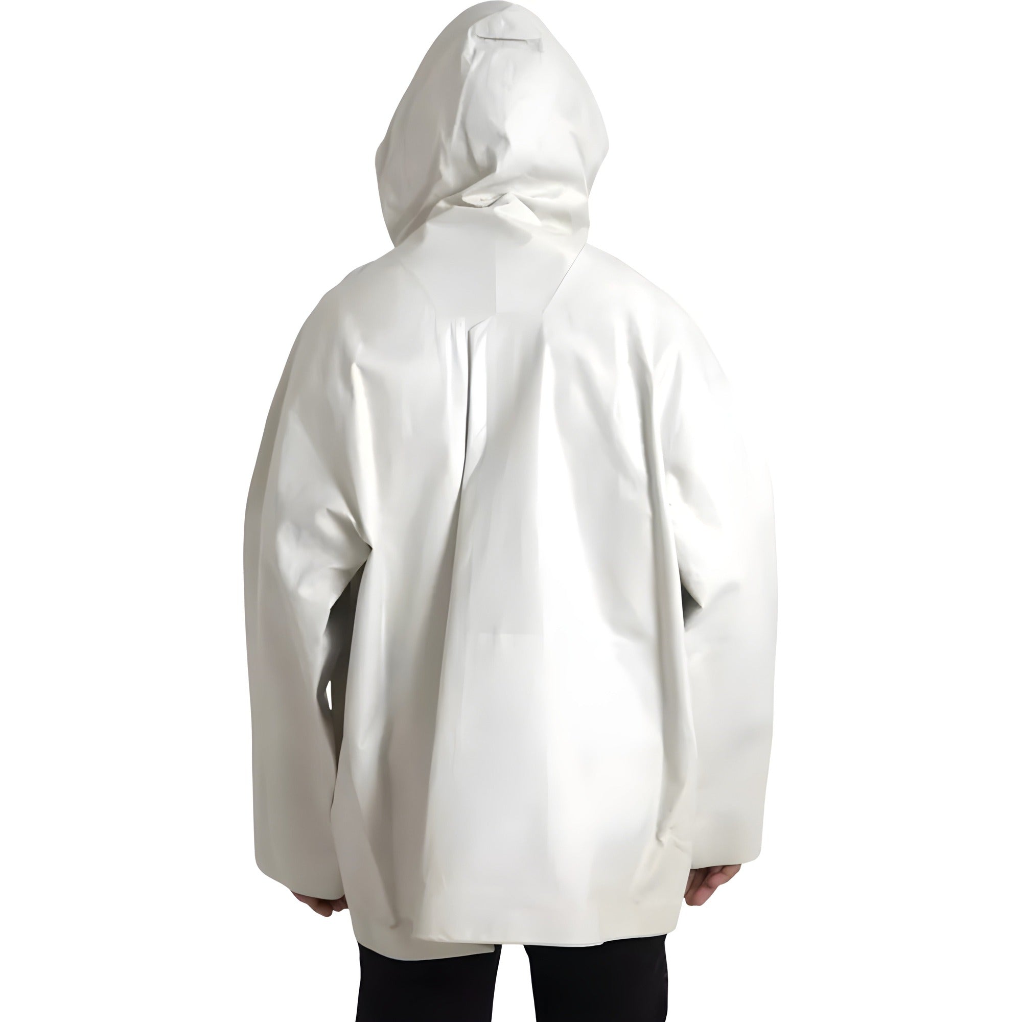 Blouson imperméable en cuir blanc Bottega Veneta pour homme