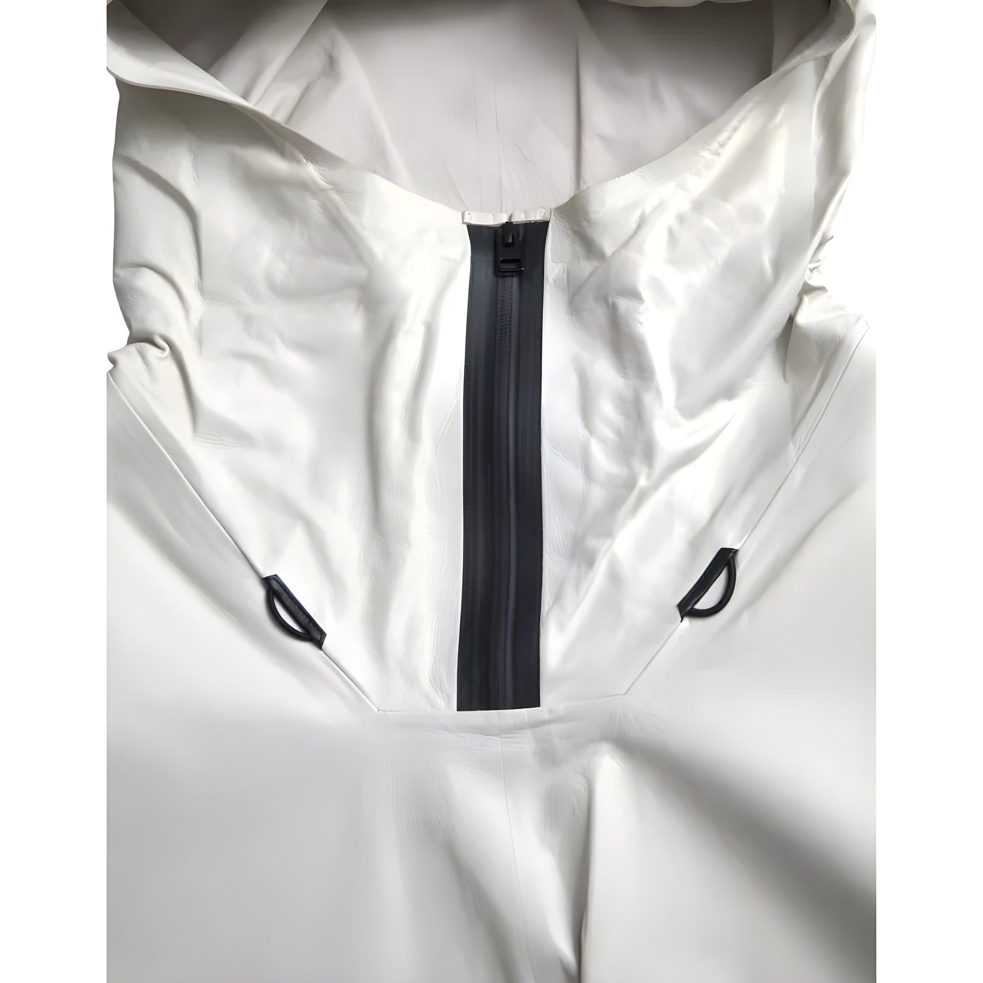 Blouson imperméable en cuir blanc Bottega Veneta pour homme
