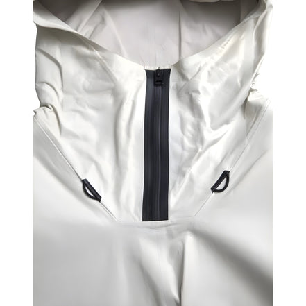 Blouson imperméable en cuir blanc Bottega Veneta pour homme