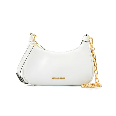 Michael Kors White Leather Shoulder Bag