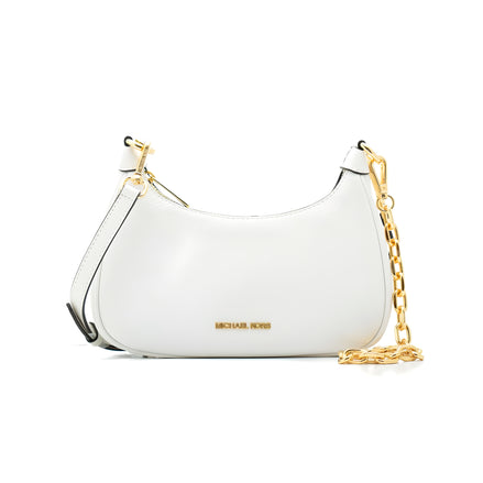 Michael Kors White Leather Shoulder Bag