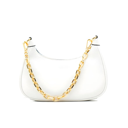 Michael Kors White Leather Shoulder Bag