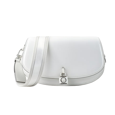 Michael Kors White Leather Shoulder Bag