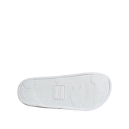 Dolce & Gabbana White Leather Beachwear Slide Sandals