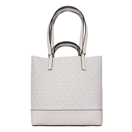 Michael Kors White Leather Tote Bag
