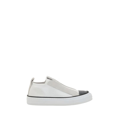 Brunello Cucinelli White Low Top Sneakers