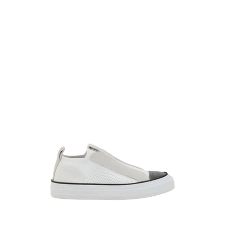 Brunello Cucinelli White Low Top Sneakers