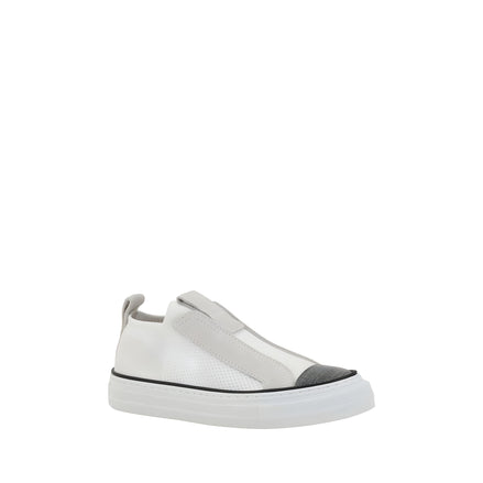 Brunello Cucinelli White Low Top Sneakers