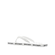 Tongs en caoutchouc blanches Palm Angels