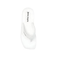 Tongs en caoutchouc blanches Palm Angels