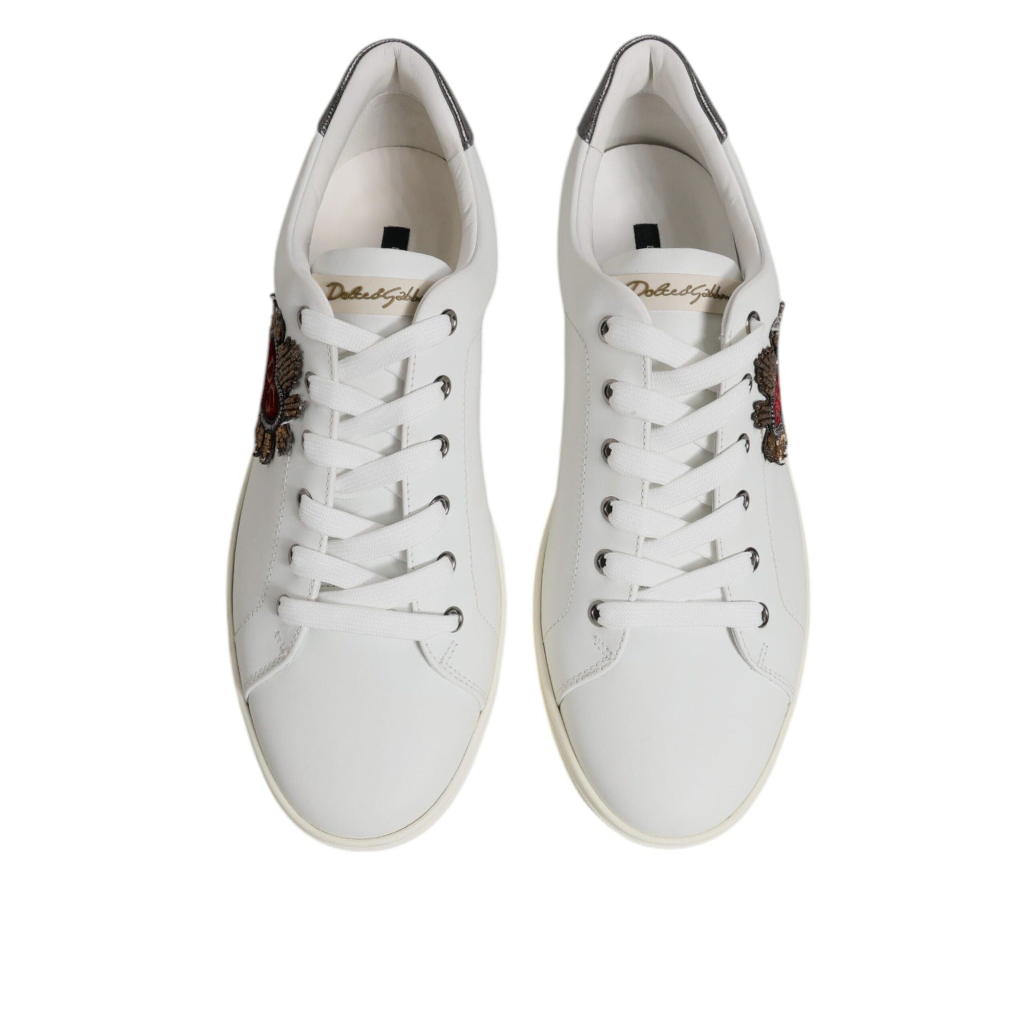 Chaussures basses pour homme Dolce & Gabbana Cœur Sacré Blanc