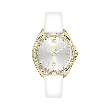 Montre habillée Hugo Boss en acier inoxydable blanc