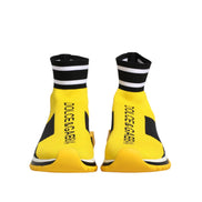 Dolce & Gabbana Yellow Black Sorrento Socks Sneakers